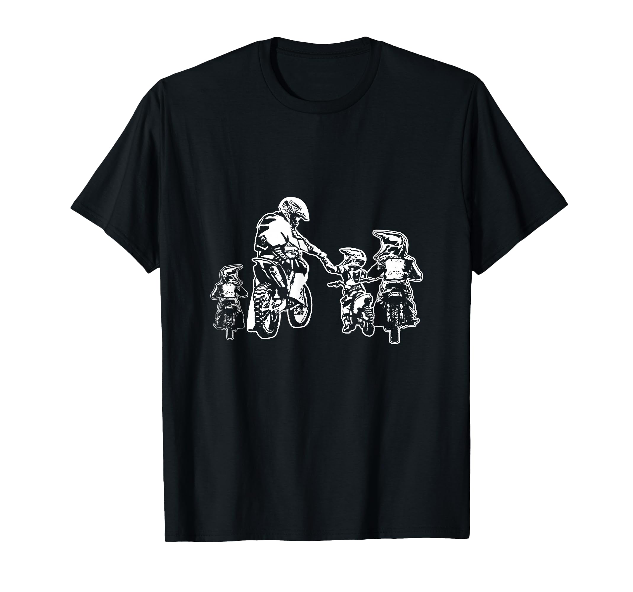 Motocross Dirt Bike Dad Three T-Shirt - Fun Novelty Design Men Women - T-Shirt, Sweatshirt, Hoodie
