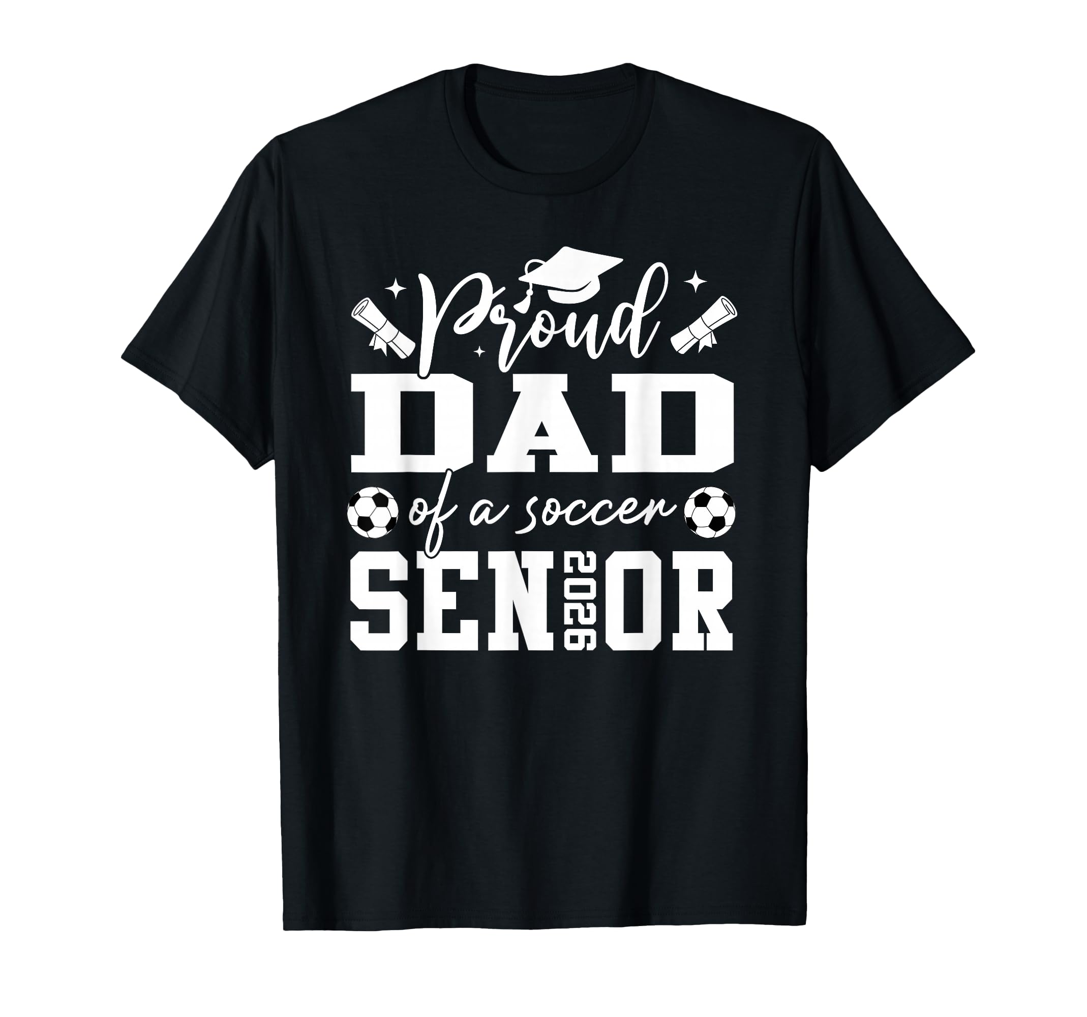 Proud Dad Soccer 2026 Senior Graduation T-Shirt - Custom Art Print Unisex - T-Shirt, Sweatshirt, Hoodie