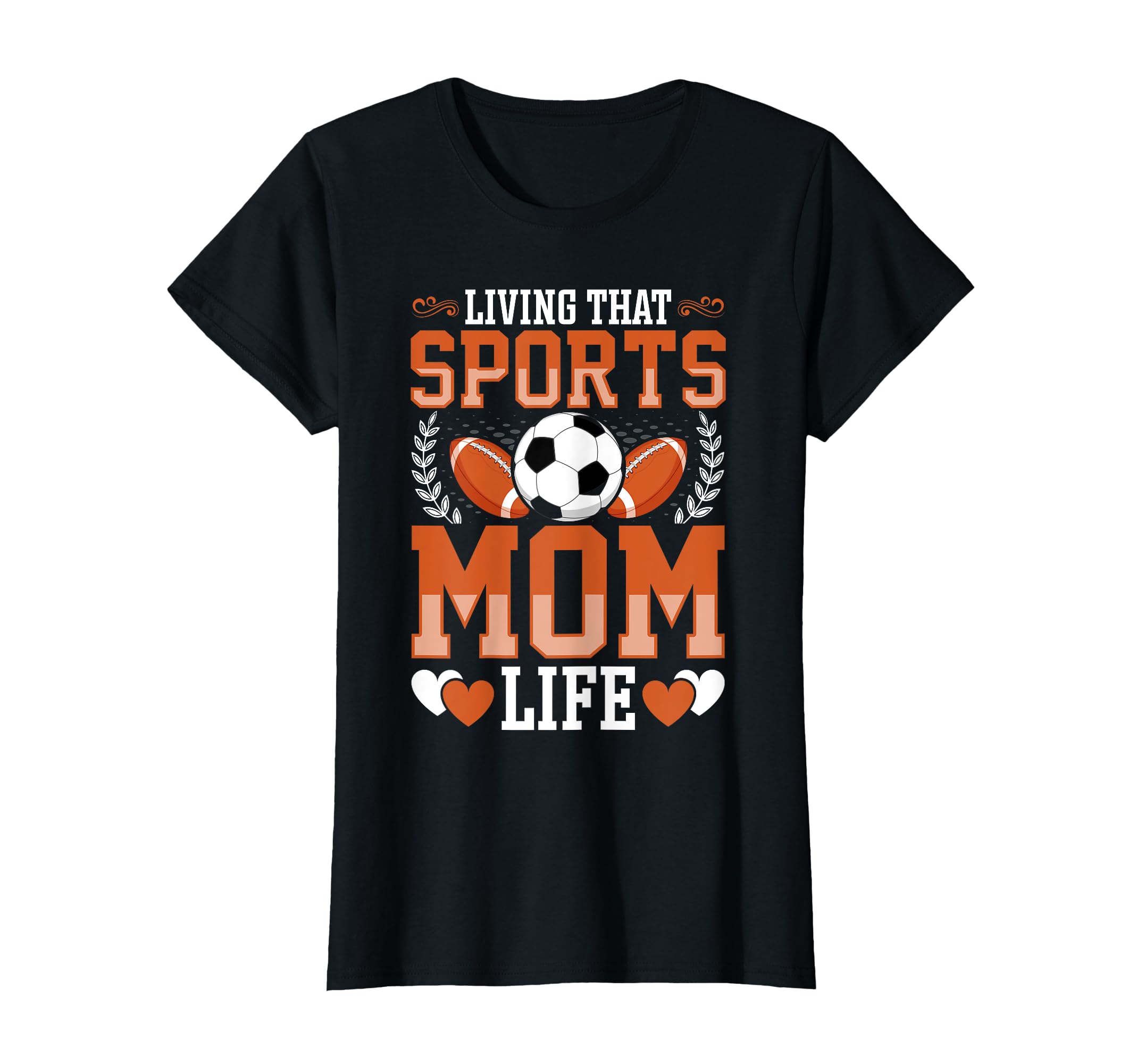Living That Sports Mom Life Soccer T-Shirt - Custom Art Print for Adults - T-Shirt, Sweatshirt, Hoodie
