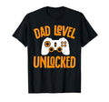 Funny Fathers Day Dad Level Unlocked T-Shirt - Custom Art Print Unisex - T-Shirt, Sweatshirt, Hoodie