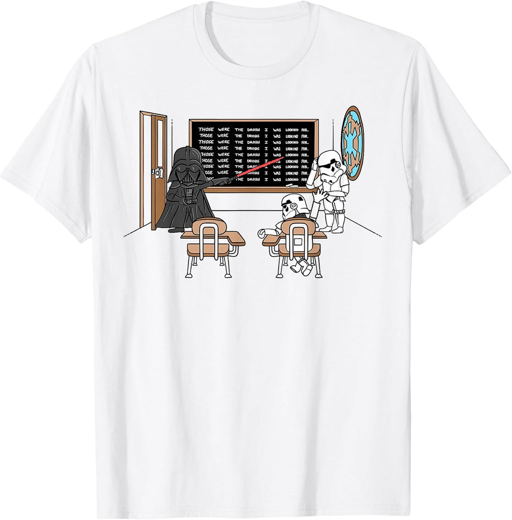 Darth Vader Those Were The Droids Classroom Doodle - Adult & Kids T-Shirts, Sweatshirts & Hoodies apparel design preview 1