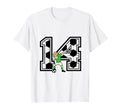 14 Year Old Soccer Player 14Th Birthday T-Shirt - Novelty Apparel Unisex - T-Shirt, Sweatshirt, Hoodie