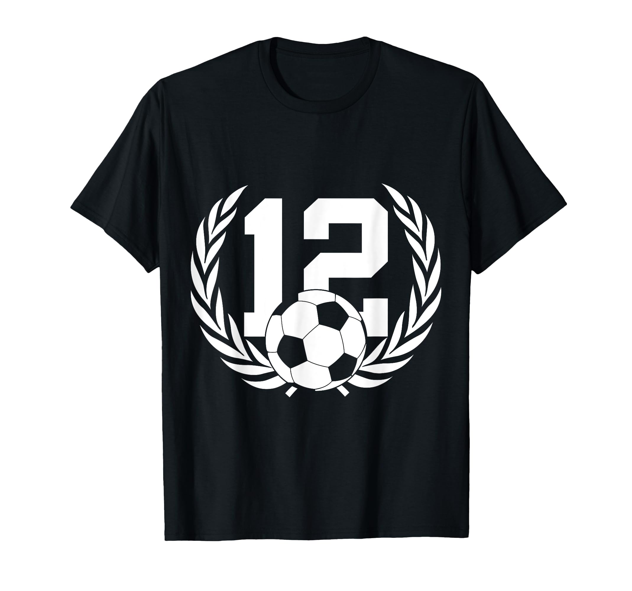 Number 12 Years Soccer 12Th Birthday T-Shirt - Graphic Print Men Women - T-Shirt, Sweatshirt, Hoodie
