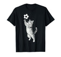 Black And White Tabby Cat Kitten Playing T-Shirt - Unique Graphic Unisex - T-Shirt, Sweatshirt, Hoodie