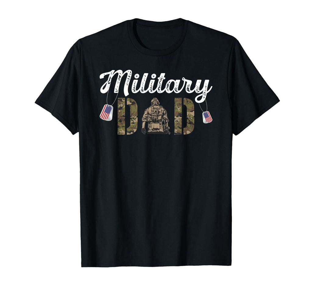 Military Dad American Flag Soldier Dad T-Shirt - Streetwear Style Unisex - T-Shirt, Sweatshirt, Hoodie