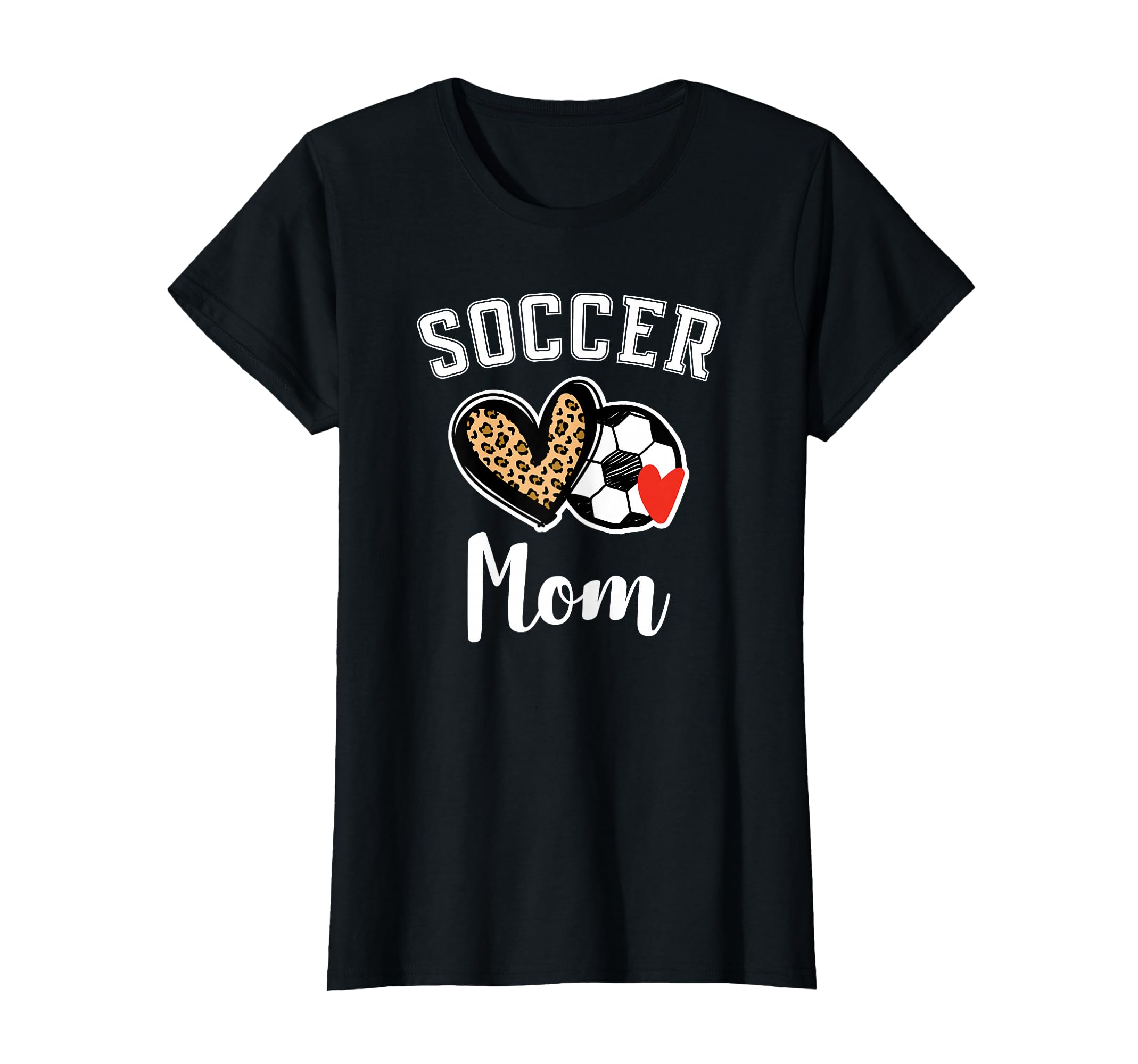 Soccer Mom Leopard Heart T-Shirt - Streetwear Style Men Women - T-Shirt, Sweatshirt, Hoodie