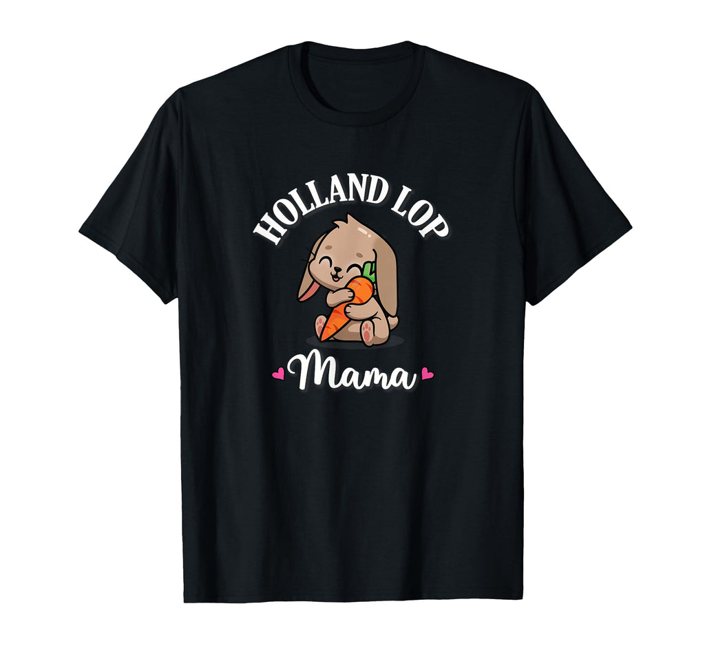 Kawaii Mini Holland Lop Mom Bunny T-Shirt - Fun Novelty Design Men Women - T-Shirt, Sweatshirt, Hoodie