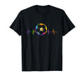 Soccer Heartbeat Tie Dye Teen Funny T-Shirt - Novelty Apparel Men Women - T-Shirt, Sweatshirt, Hoodie