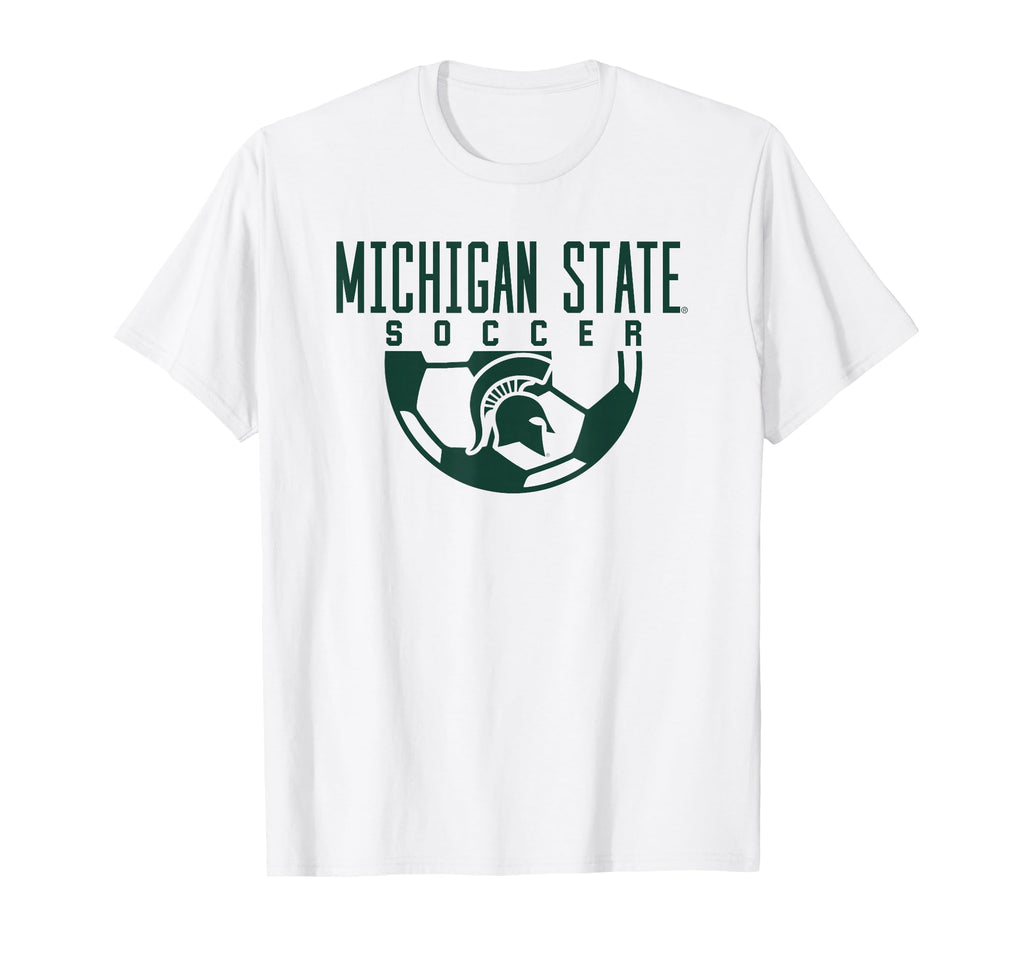 Michigan State Msu Spartans Soccer T-Shirt - Fun Novelty Design for Adults - T-Shirt, Sweatshirt, Hoodie