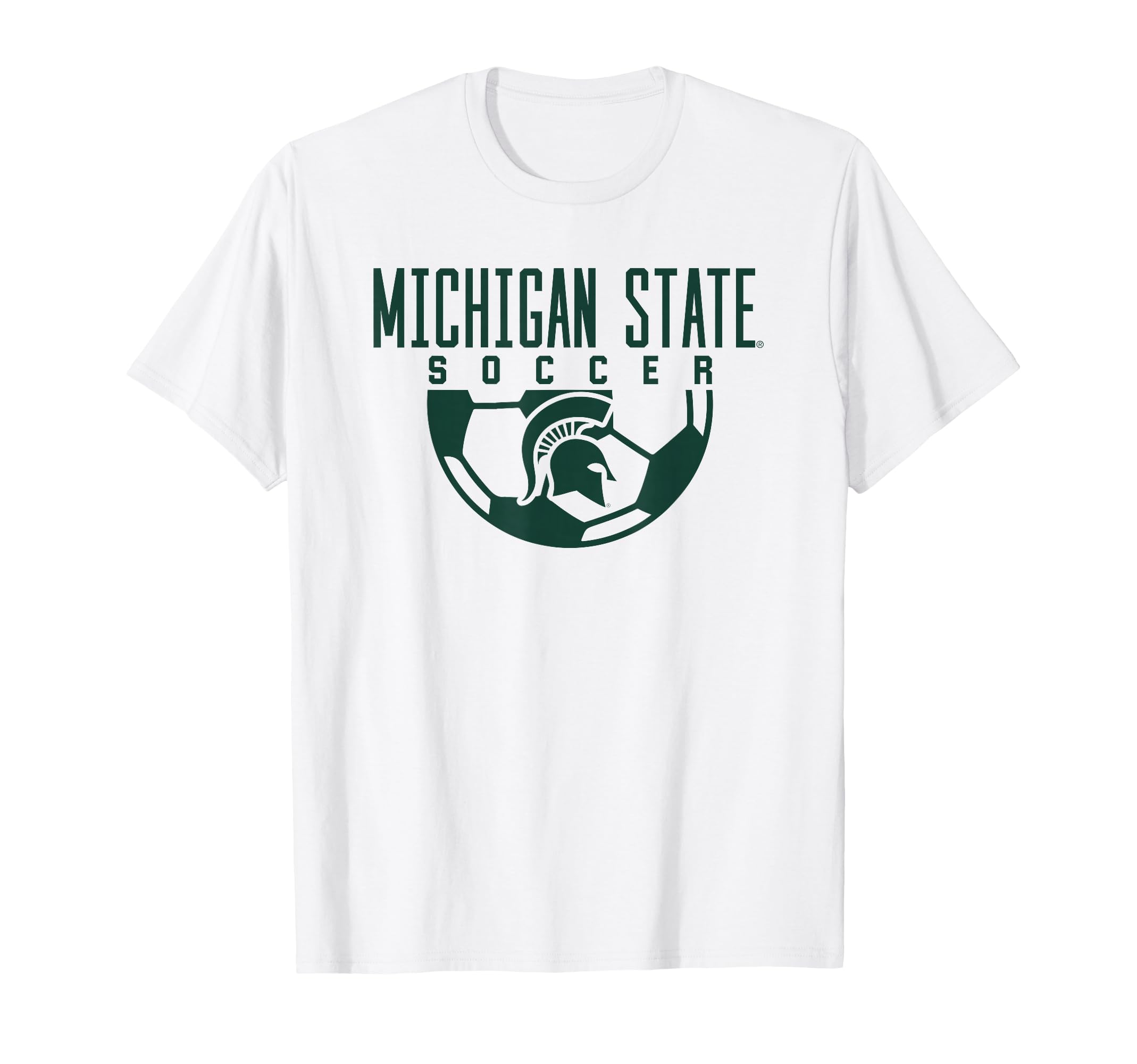 Michigan State Msu Spartans Soccer T-Shirt - Fun Novelty Design for Adults - T-Shirt, Sweatshirt, Hoodie