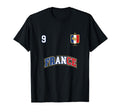 France Team Sports Number 9 Soccer T-Shirt - Minimalist Print Unisex - T-Shirt, Sweatshirt, Hoodie