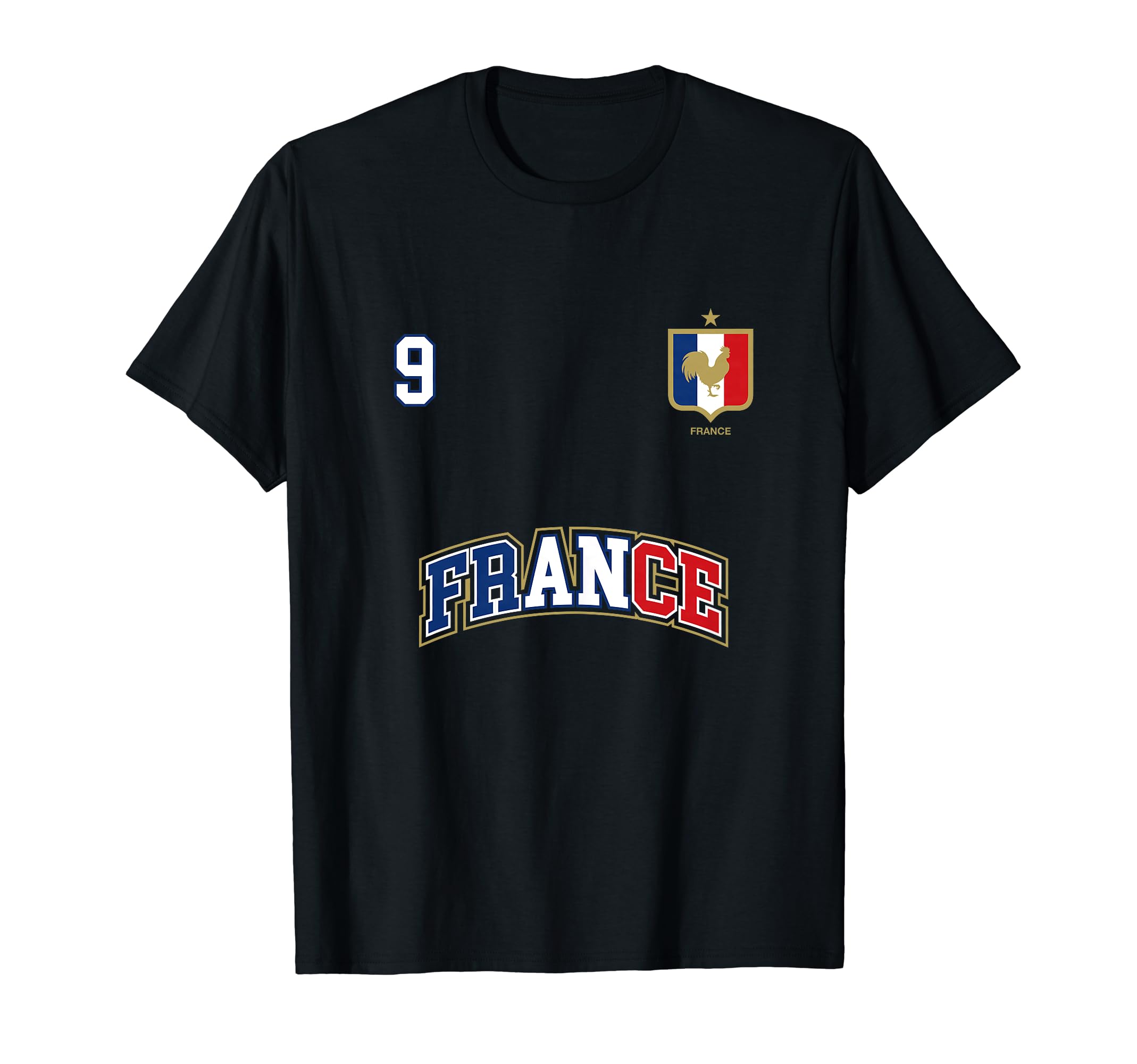 France Team Sports Number 9 Soccer T-Shirt - Minimalist Print Unisex - T-Shirt, Sweatshirt, Hoodie