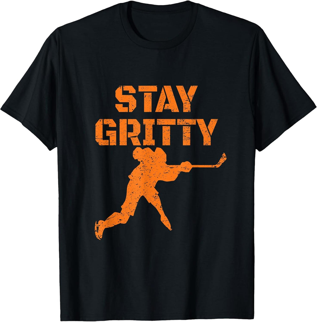 Stay Gritty Funny Ice Hockey Philly Gift Vintage - Adult & Kids T-Shirts, Sweatshirts & Hoodies apparel design preview 1