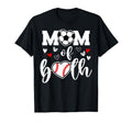 Mom Both Heart Soccer Baseball T-Shirt - Fun Novelty Design Men Women - T-Shirt, Sweatshirt, Hoodie