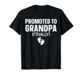 Promoted To Grandpa Art T-Shirt - Fun Novelty Design for Adults - T-Shirt, Sweatshirt, Hoodie