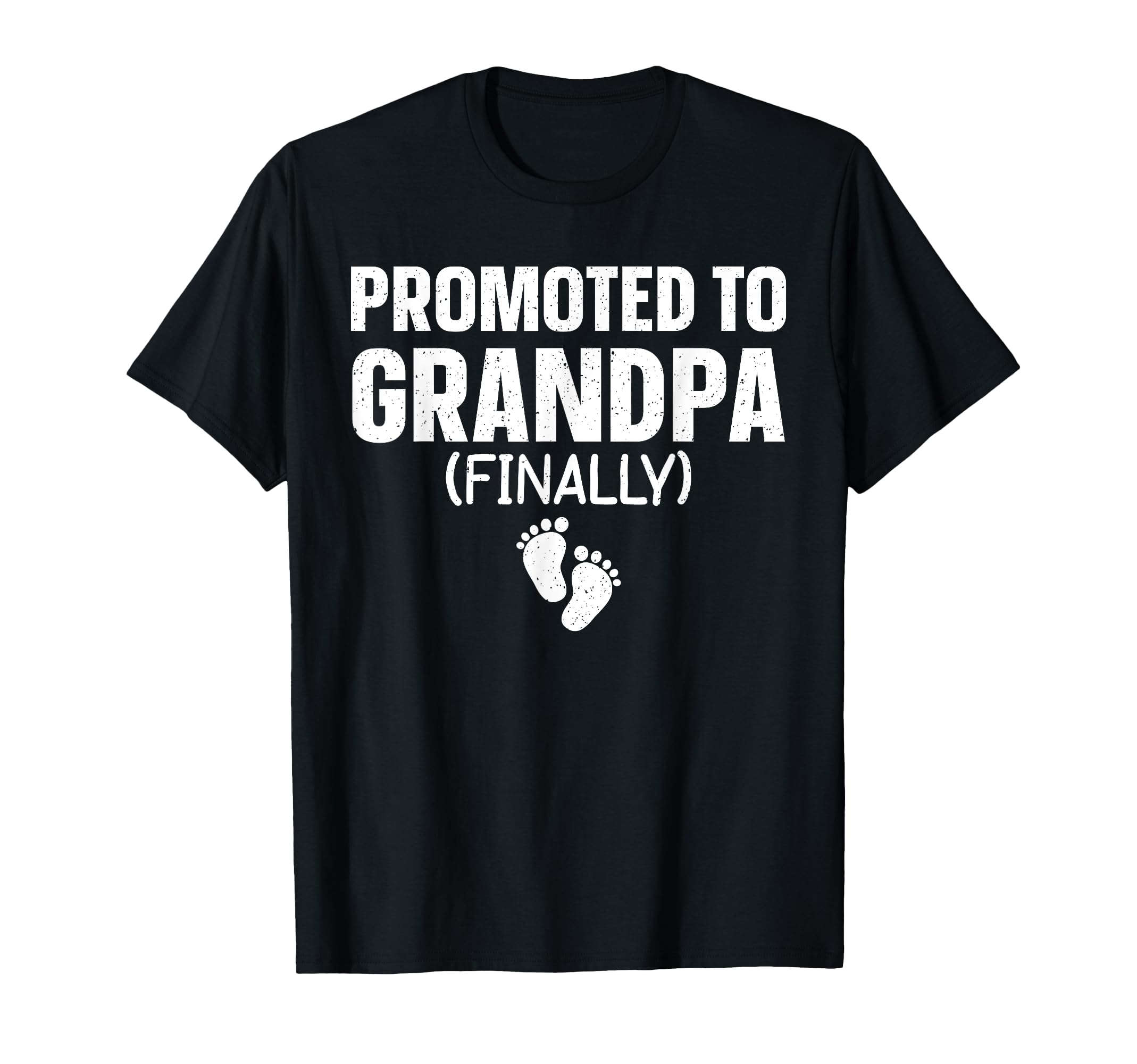 Promoted To Grandpa Art T-Shirt - Fun Novelty Design for Adults - T-Shirt, Sweatshirt, Hoodie