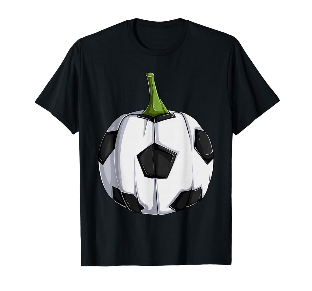 Soccerball Pumpkin Halloween Soccer T-Shirt - Minimalist Print Men Women - T-Shirt, Sweatshirt, Hoodie