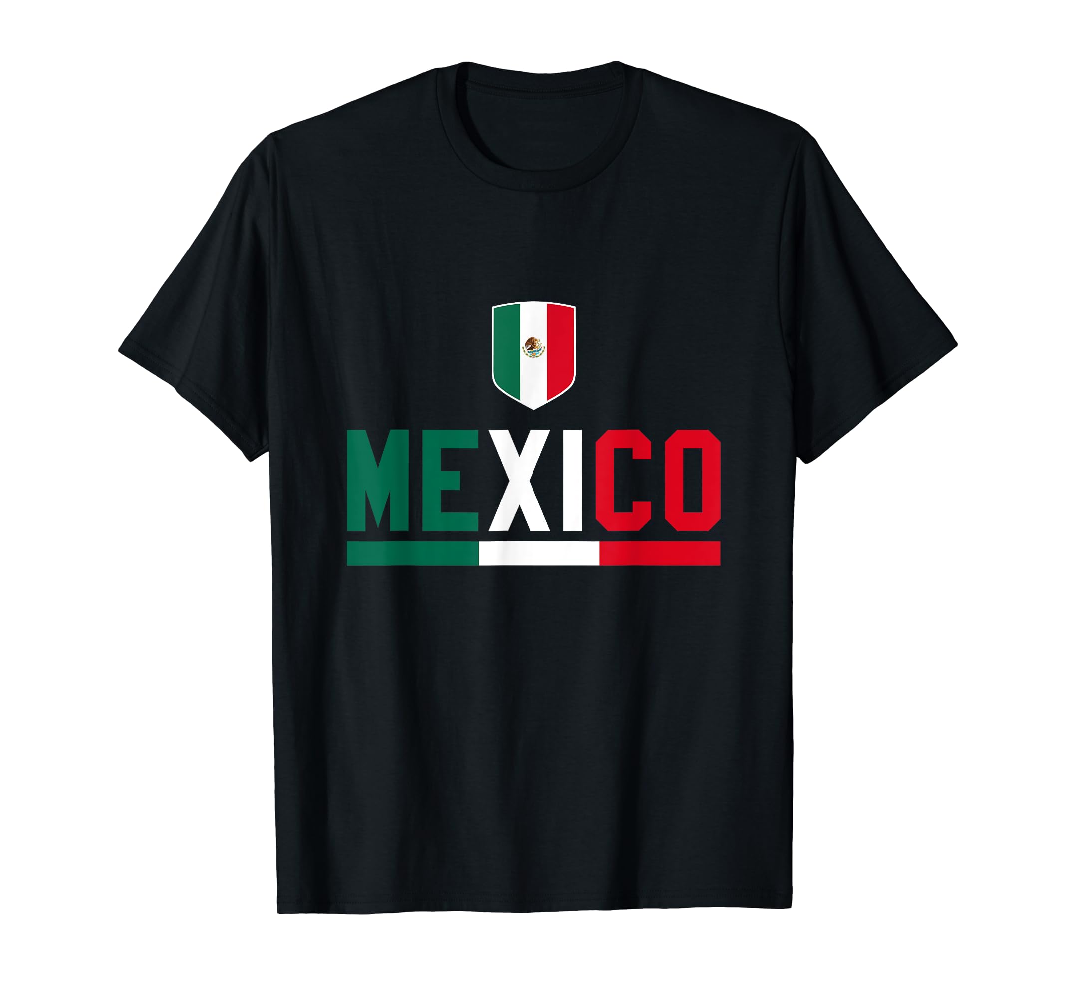 Mexico Soccer Mexican Flag Jersey T-Shirt - Custom Art Print for Adults - T-Shirt, Sweatshirt, Hoodie