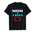 Tired Mom 3 Mother Three Sons Low T-Shirt - Streetwear Style for Adults - T-Shirt, Sweatshirt, Hoodie