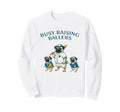 Busy Raising Baller Baseball Sweatshirt - Aesthetic Graphic for Adults - T-Shirt, Sweatshirt, Hoodie