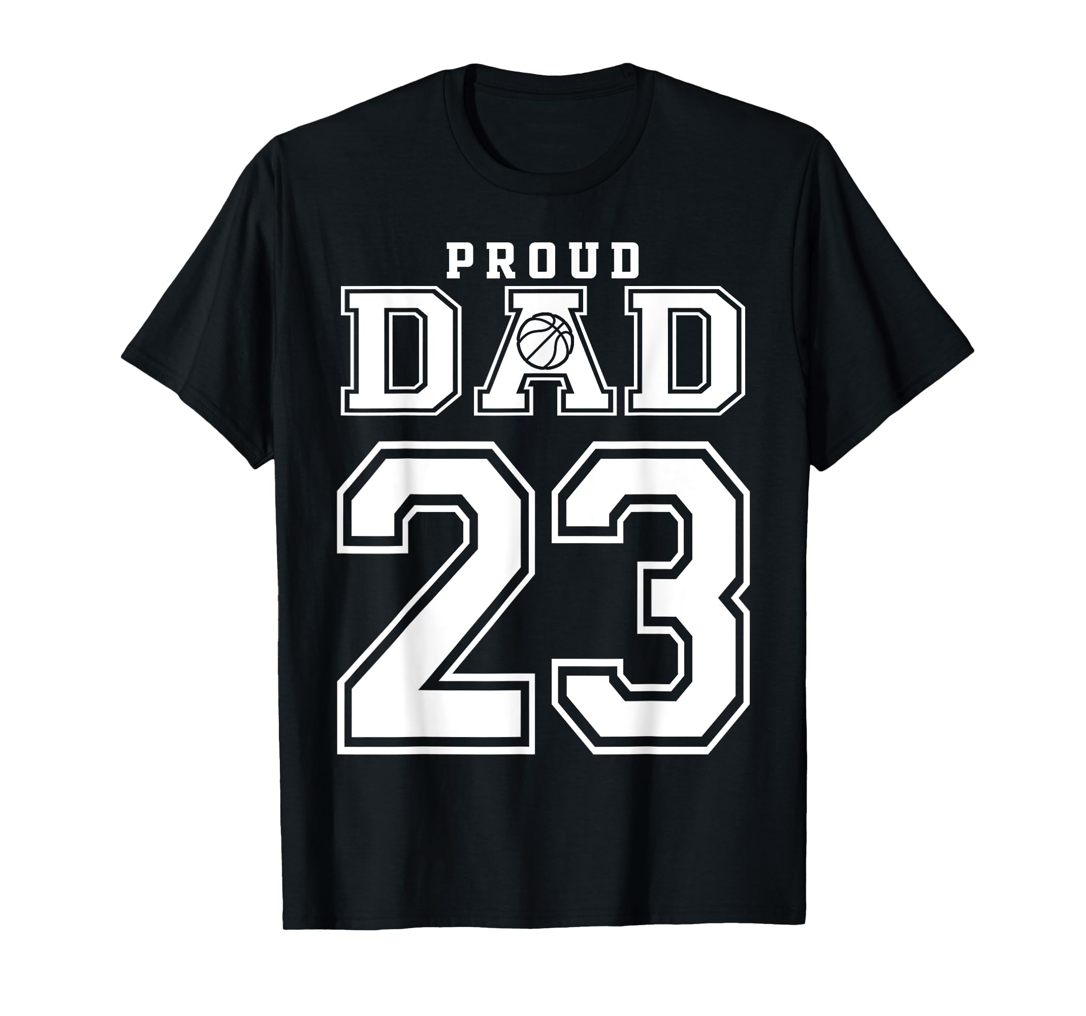 Number 23 Custom Proud Basketball T-Shirt - Custom Art Print for Adults - T-Shirt, Sweatshirt, Hoodie