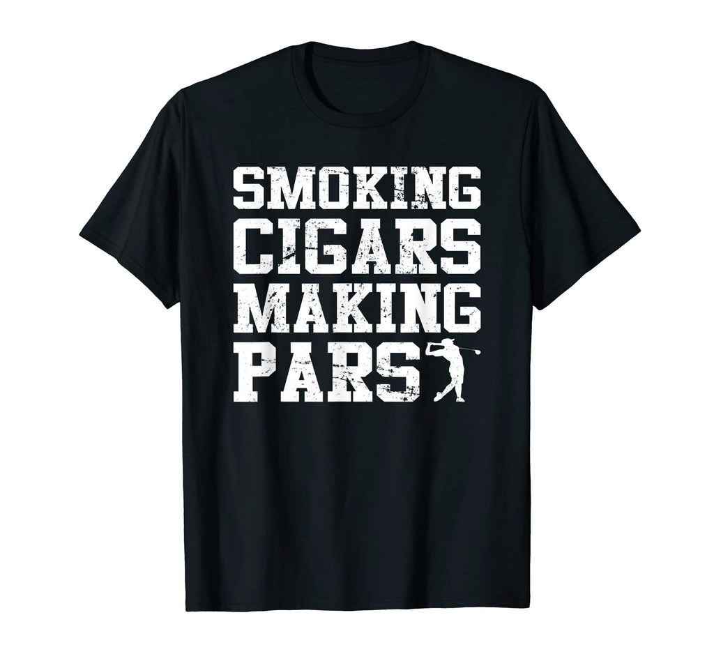 Mens Cigar Smoker Funny Golf Dad T-Shirt - Graphic Print for Adults - T-Shirt, Sweatshirt, Hoodie