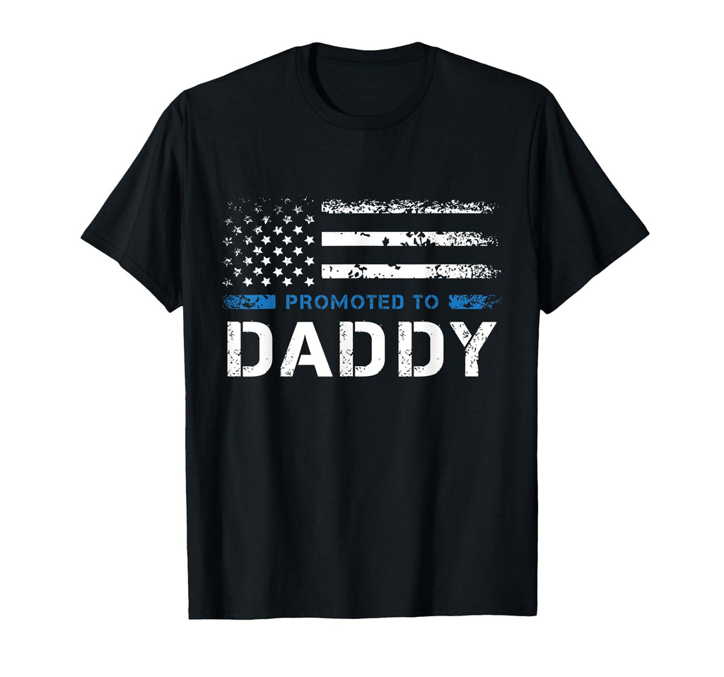 Promoted To Daddy Law Enforcement Police T-Shirt - Trendy Graphic Unisex - T-Shirt, Sweatshirt, Hoodie
