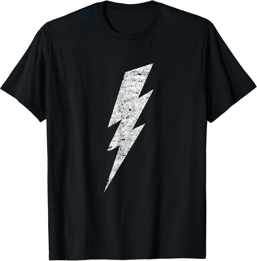 Bold Lightning Bolt Distressed Minimalist Graphic Art - Adult & Kids T-Shirts, Sweatshirts & Hoodies apparel design preview 1