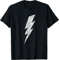 Bold Lightning Bolt Distressed Minimalist Graphic Art - Adult & Kids T-Shirts, Sweatshirts & Hoodies apparel design preview 1