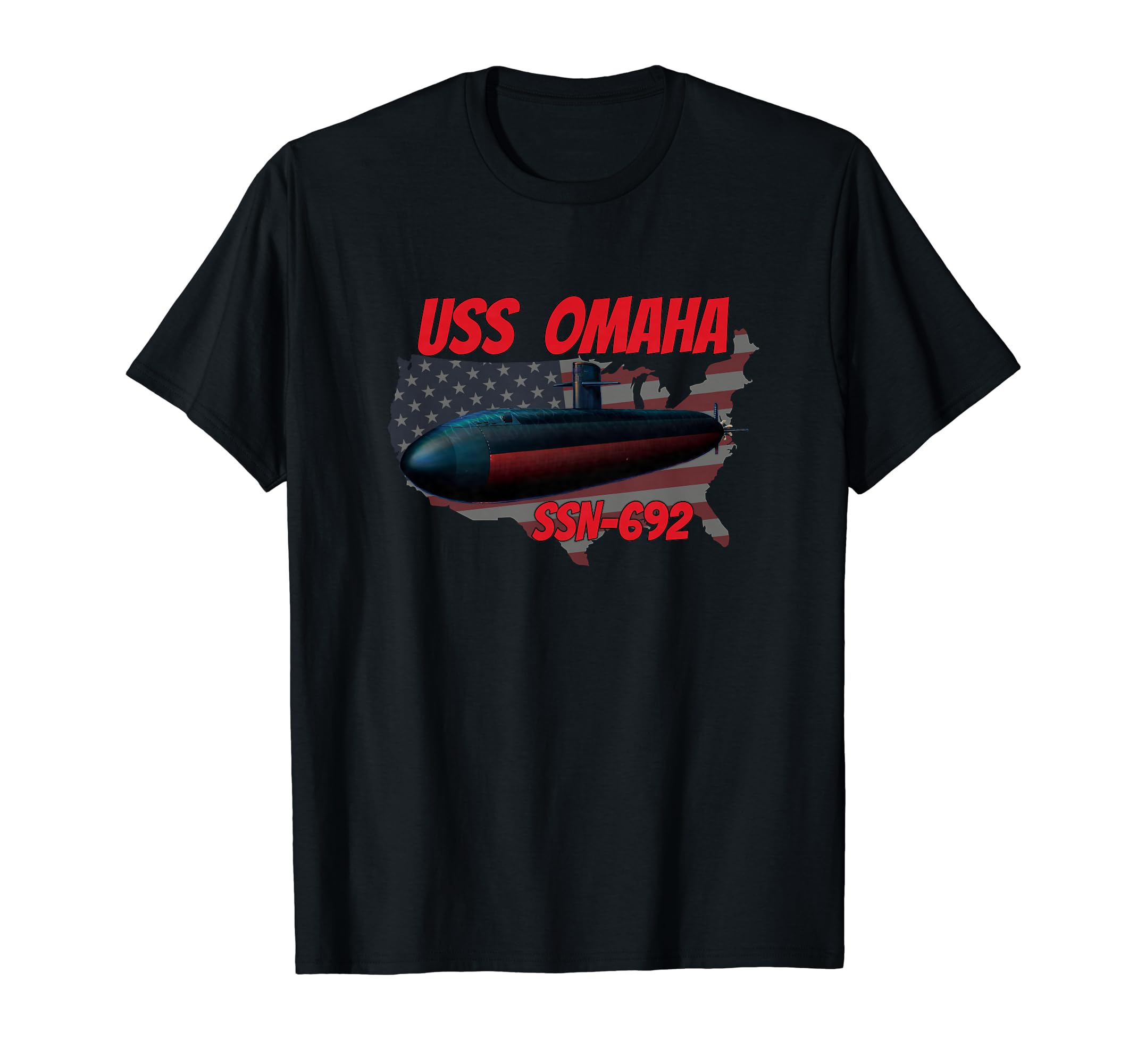 Uss Omaha Ssn 692 Submarine Veterans Day T-Shirt - Novelty Apparel Unisex - T-Shirt, Sweatshirt, Hoodie