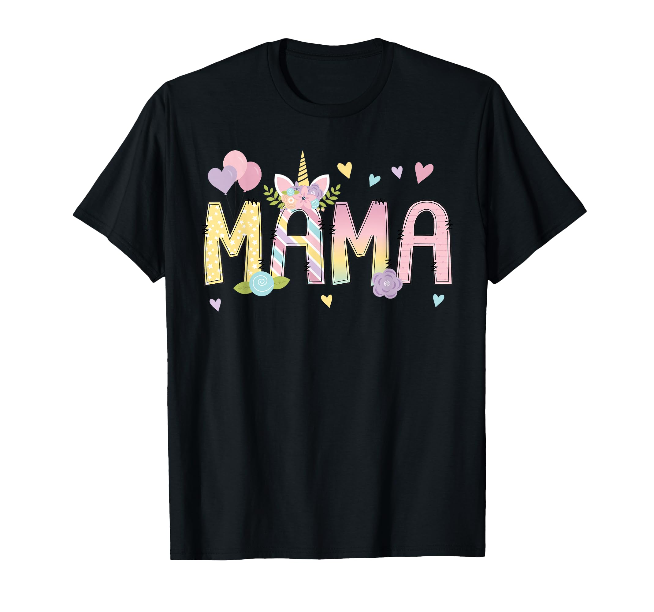 Mama Mom Matching Birthday Squad Crew T-Shirt - Unique Graphic for Adults - T-Shirt, Sweatshirt, Hoodie