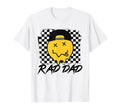 Rad Dad Funny Checkered Fathers Day T-Shirt - Minimalist Print for Adults - T-Shirt, Sweatshirt, Hoodie