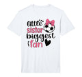 Little Sister Biggest Fan Soccer T-Shirt - Custom Art Print for Adults - T-Shirt, Sweatshirt, Hoodie