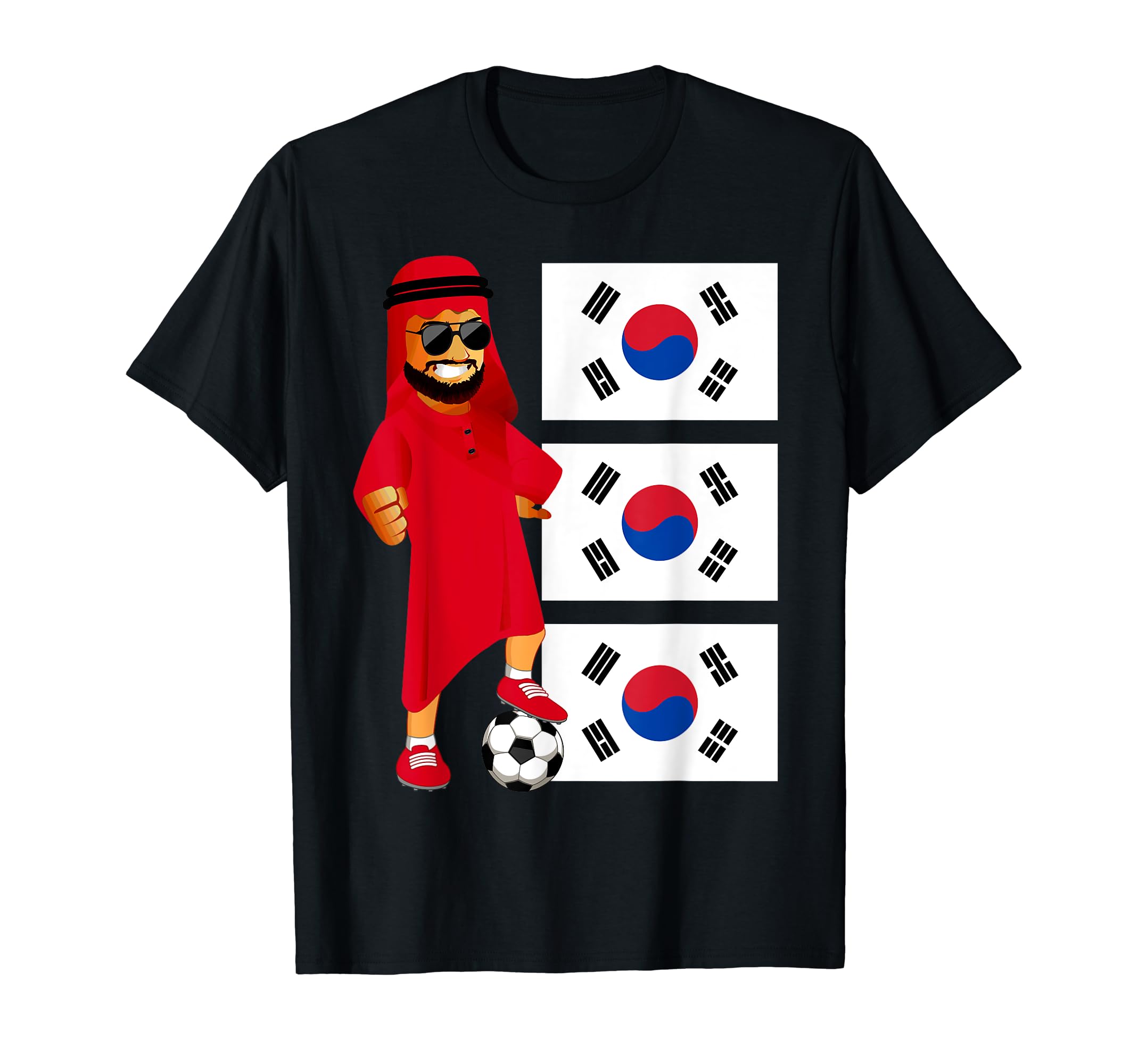 South Korean Sheik Football Soccer T-Shirt - Custom Art Print for Adults - T-Shirt, Sweatshirt, Hoodie