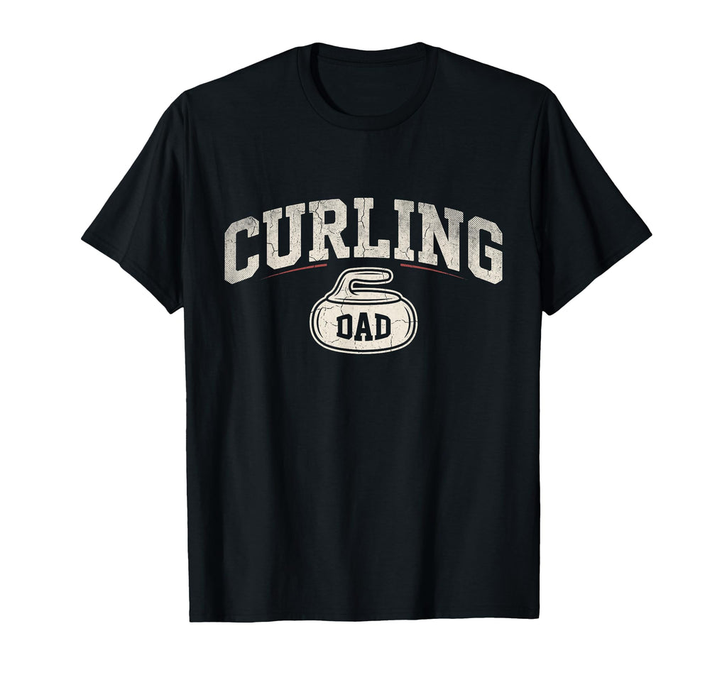 Curling Dad Fathers Day T-Shirt - Casual Everyday Wear for Adults - T-Shirt, Sweatshirt, Hoodie