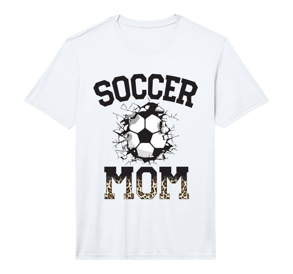 Mens Womens Soccer Leopard Mom Soccer T-Shirt - Trendy Graphic Men Women - T-Shirt, Sweatshirt, Hoodie