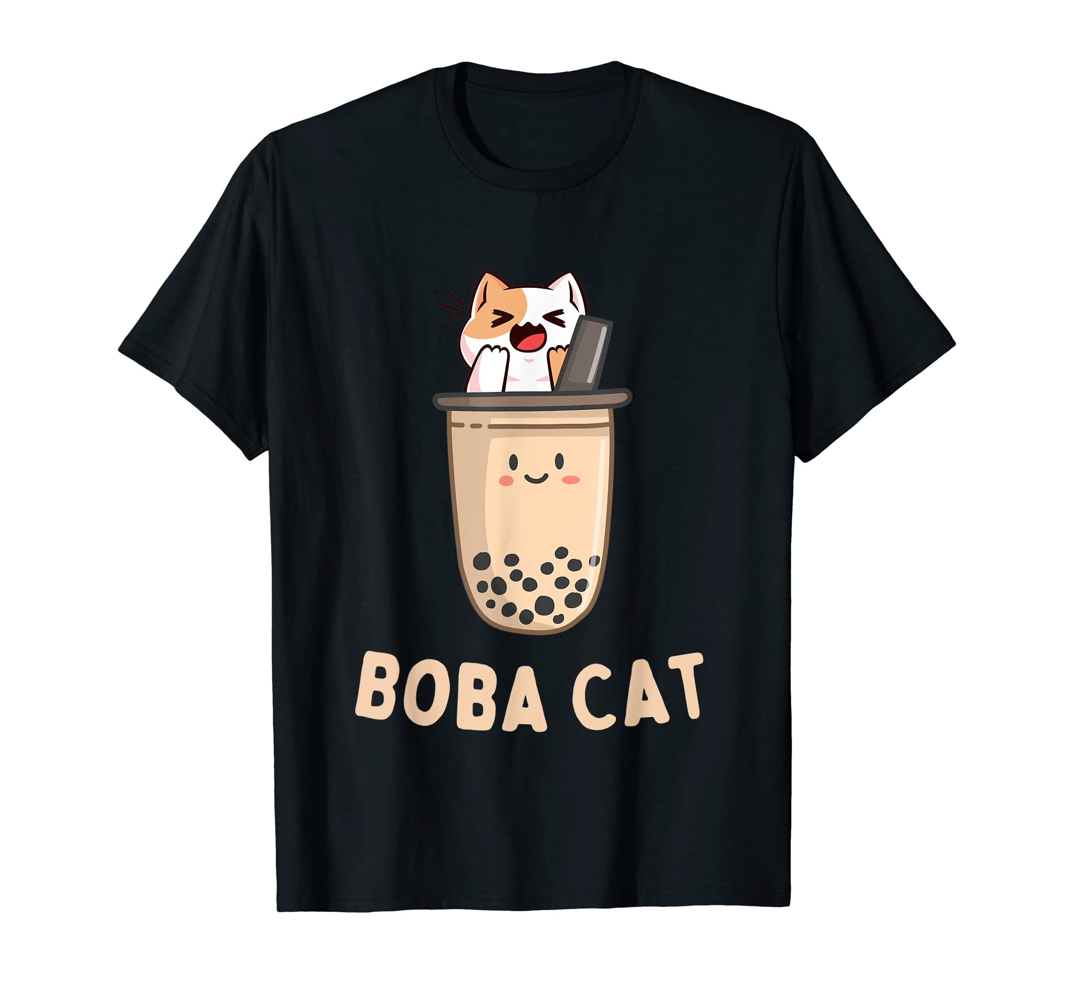 Boba Tea Cat Funny Kitten Lover Corny T-Shirt - Unique Graphic Men Women - T-Shirt, Sweatshirt, Hoodie