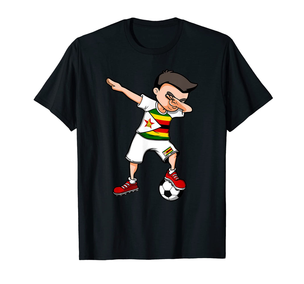 Dabbing Soccer Zimbabwe Jersey Zimbabwean T-Shirt - Trendy Graphic Unisex - T-Shirt, Sweatshirt, Hoodie
