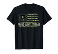 Proud Army Stepdad Camo American Flag T-Shirt - Unique Graphic Unisex - T-Shirt, Sweatshirt, Hoodie