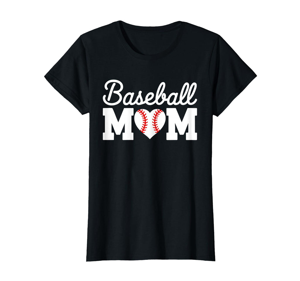 Baseball Mom Baseball Heart Mothers Day T-Shirt - Streetwear Style Unisex - T-Shirt, Sweatshirt, Hoodie