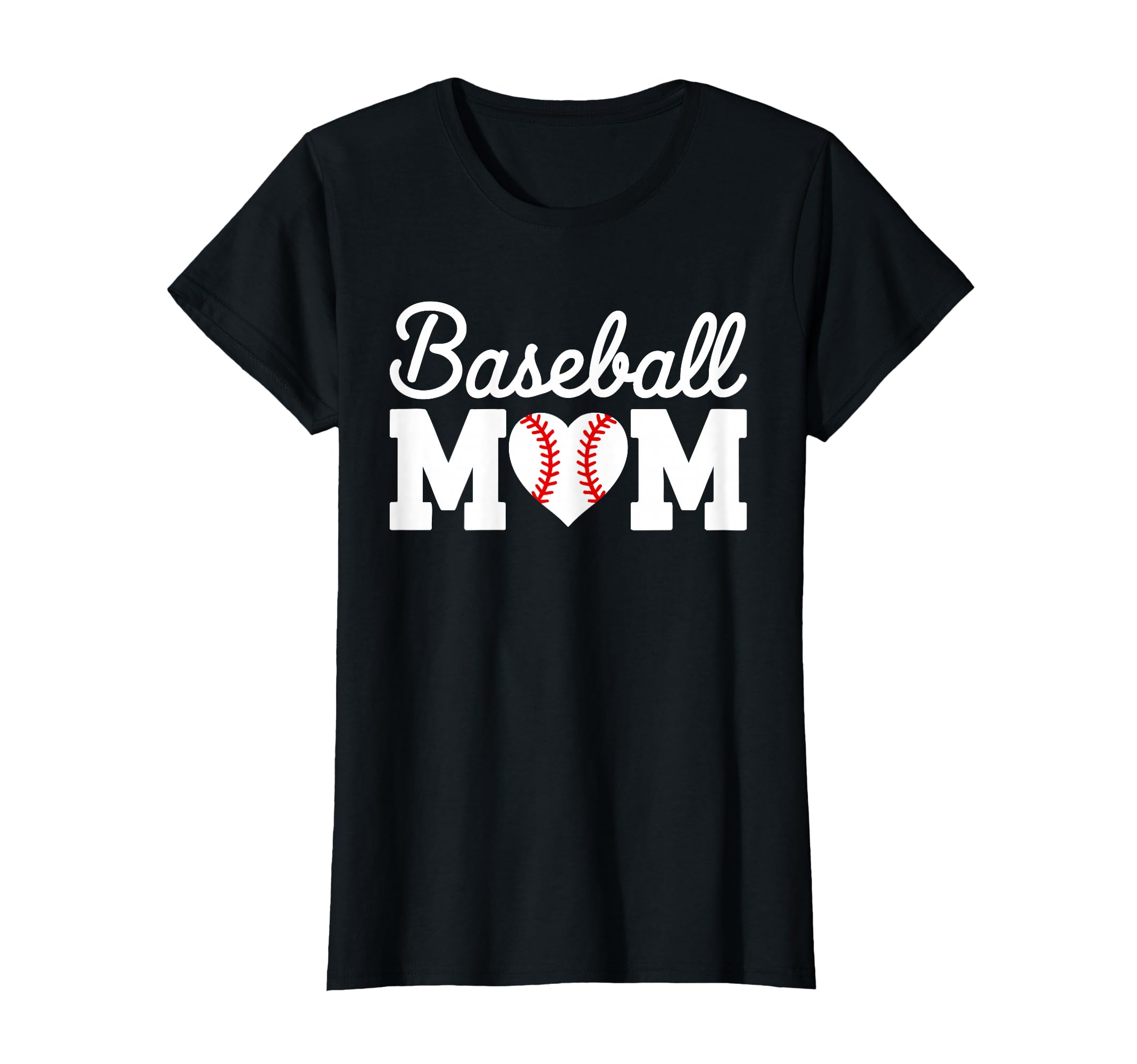 Baseball Mom Baseball Heart Mothers Day T-Shirt - Streetwear Style Unisex - T-Shirt, Sweatshirt, Hoodie