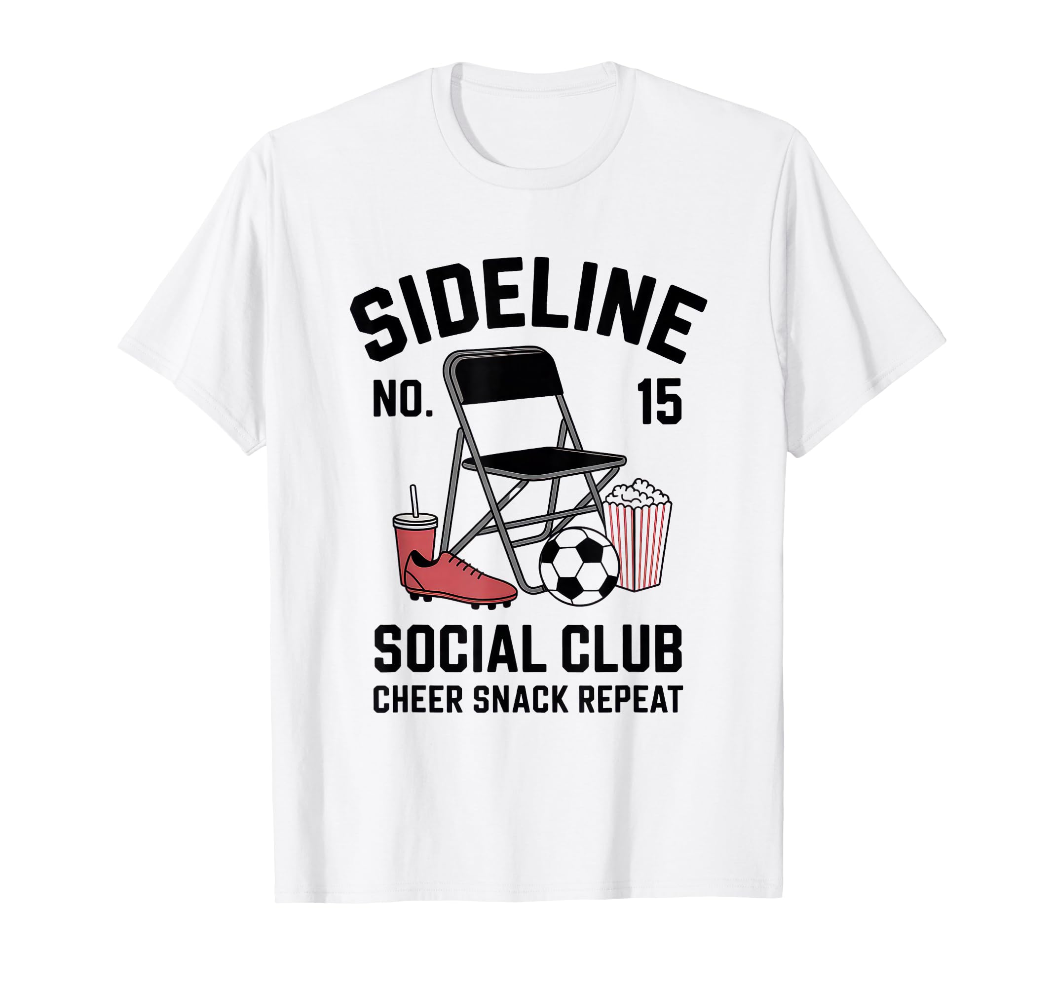 Sideline Social Club Soccer Mom Game Day T-Shirt - Unique Graphic Unisex - T-Shirt, Sweatshirt, Hoodie