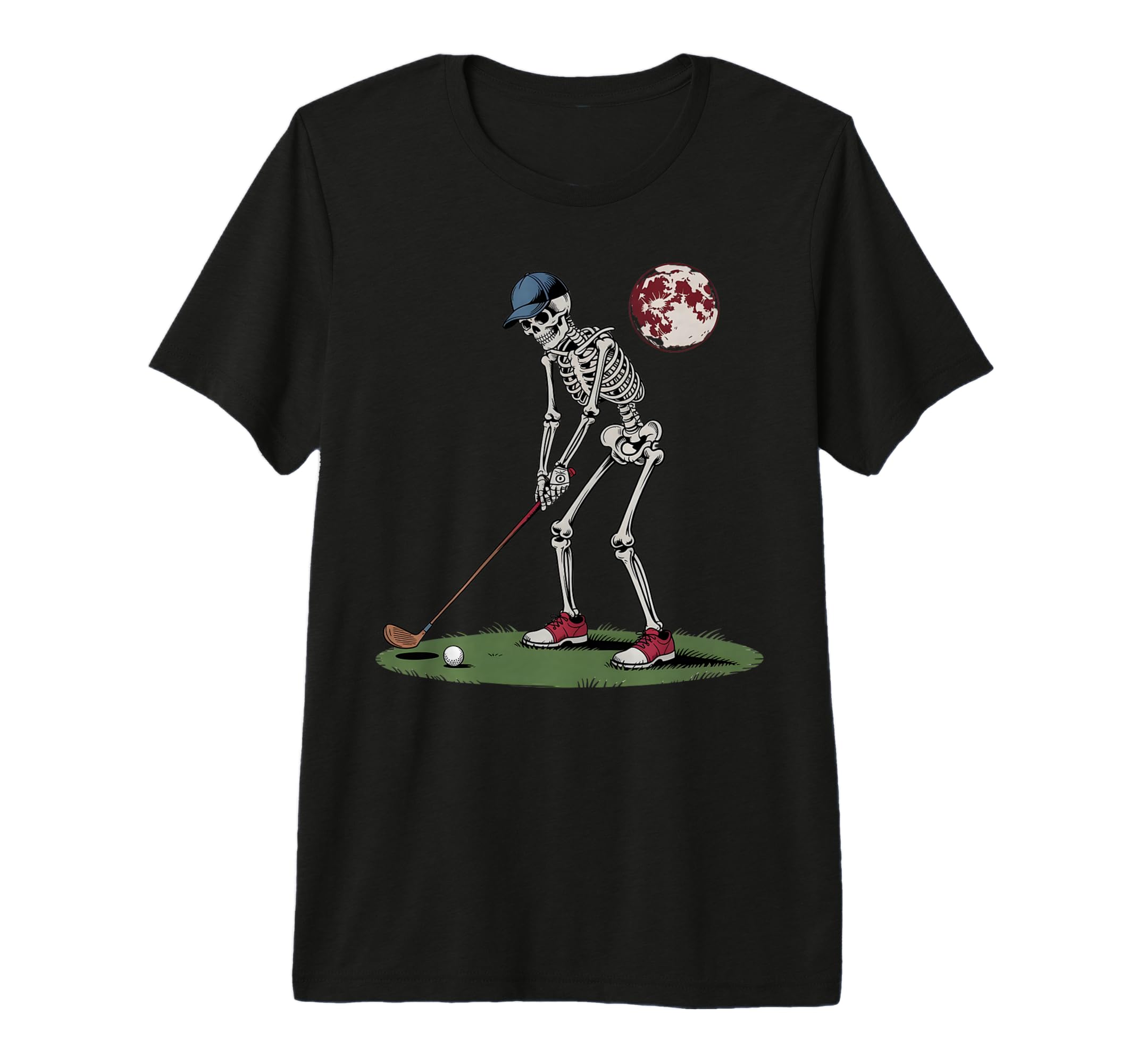 Skeleton Golfer Golf Player Funny Dad T-Shirt - Unique Graphic for Adults - T-Shirt, Sweatshirt, Hoodie