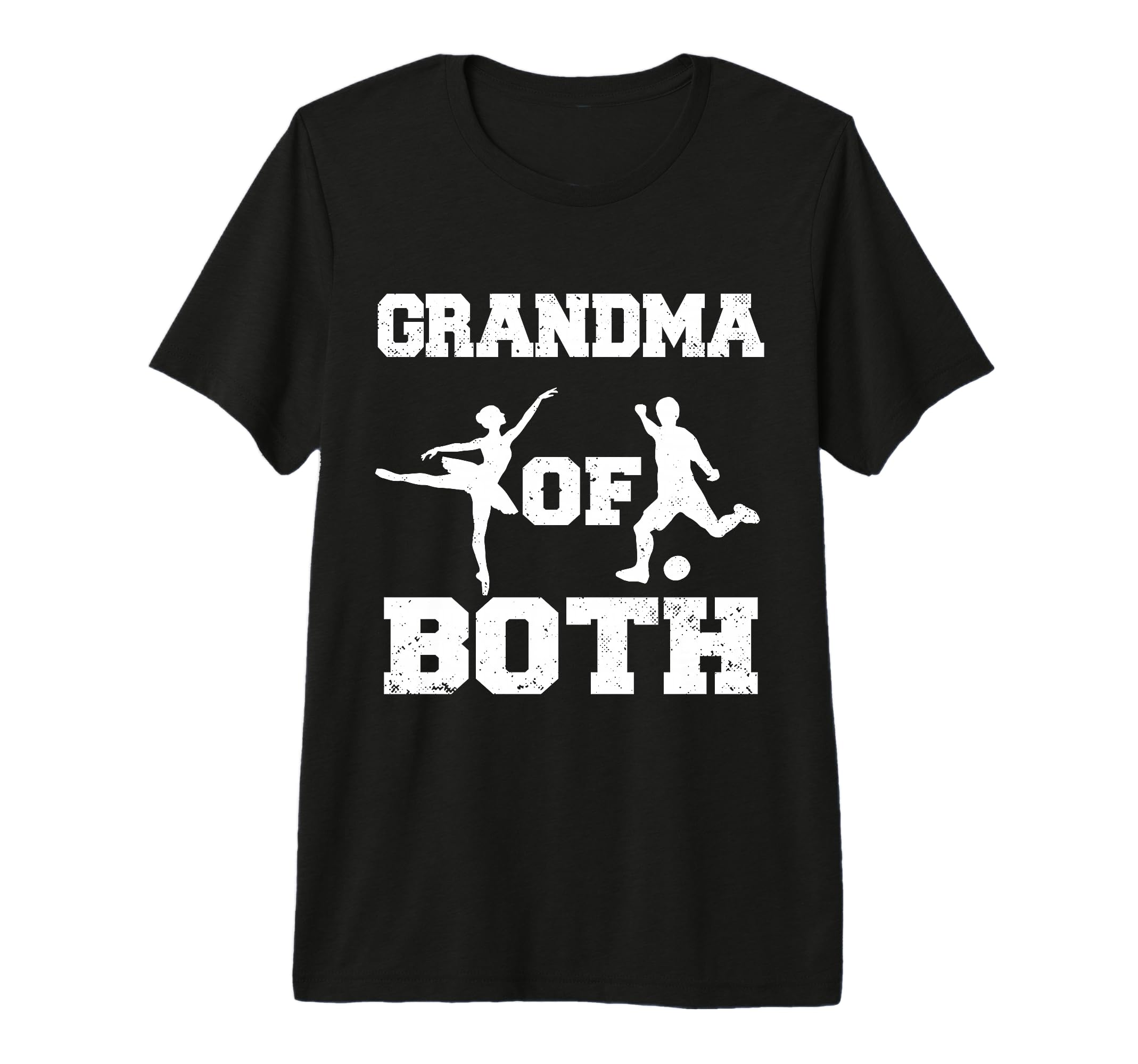 Grandma Both Ballet And Soccer Funny T-Shirt - Custom Art Print for Adults - T-Shirt, Sweatshirt, Hoodie