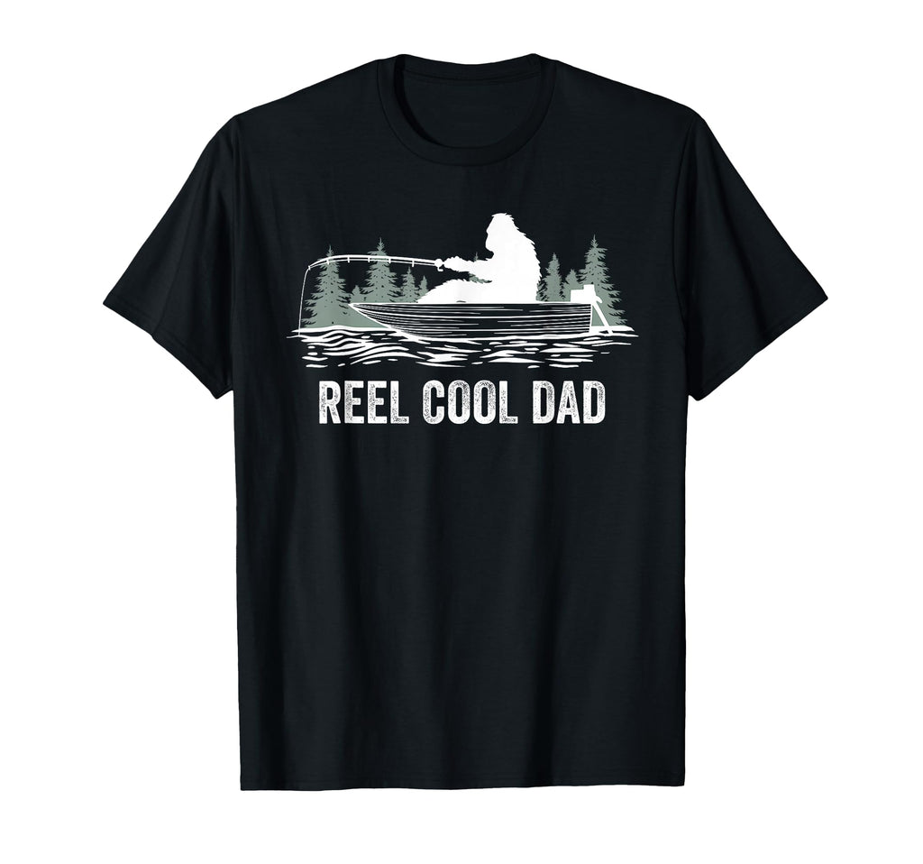 Reel Dad Bigfoot Fisherman Fishing Lover T-Shirt - Graphic Print Men Women - T-Shirt, Sweatshirt, Hoodie
