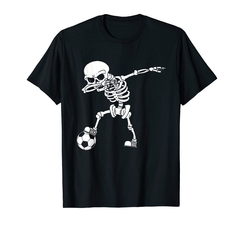 Dabbing Skeleton Soccer Halloween Soccer T-Shirt - Trendy Graphic Unisex - T-Shirt, Sweatshirt, Hoodie