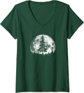 Womens Retro Full Moon Minimalist Pine Tree Vintage - Adult & Kids T-Shirts, Sweatshirts & Hoodies apparel design preview 1