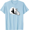 Funny Rabbit Hand Shadow Puppets Bunny Figure pop Art - Adult & Kids T-Shirts, Sweatshirts & Hoodies apparel design preview 1