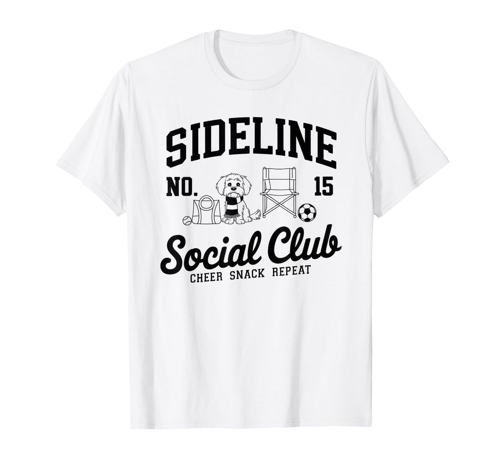 Sideline Social Club Soccer Mom Game Day T-Shirt - Aesthetic Graphic Unisex - T-Shirt, Sweatshirt, Hoodie