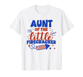 Aunt Little Firecracker Fourth July T-Shirt - Graphic Print for Adults - T-Shirt, Sweatshirt, Hoodie